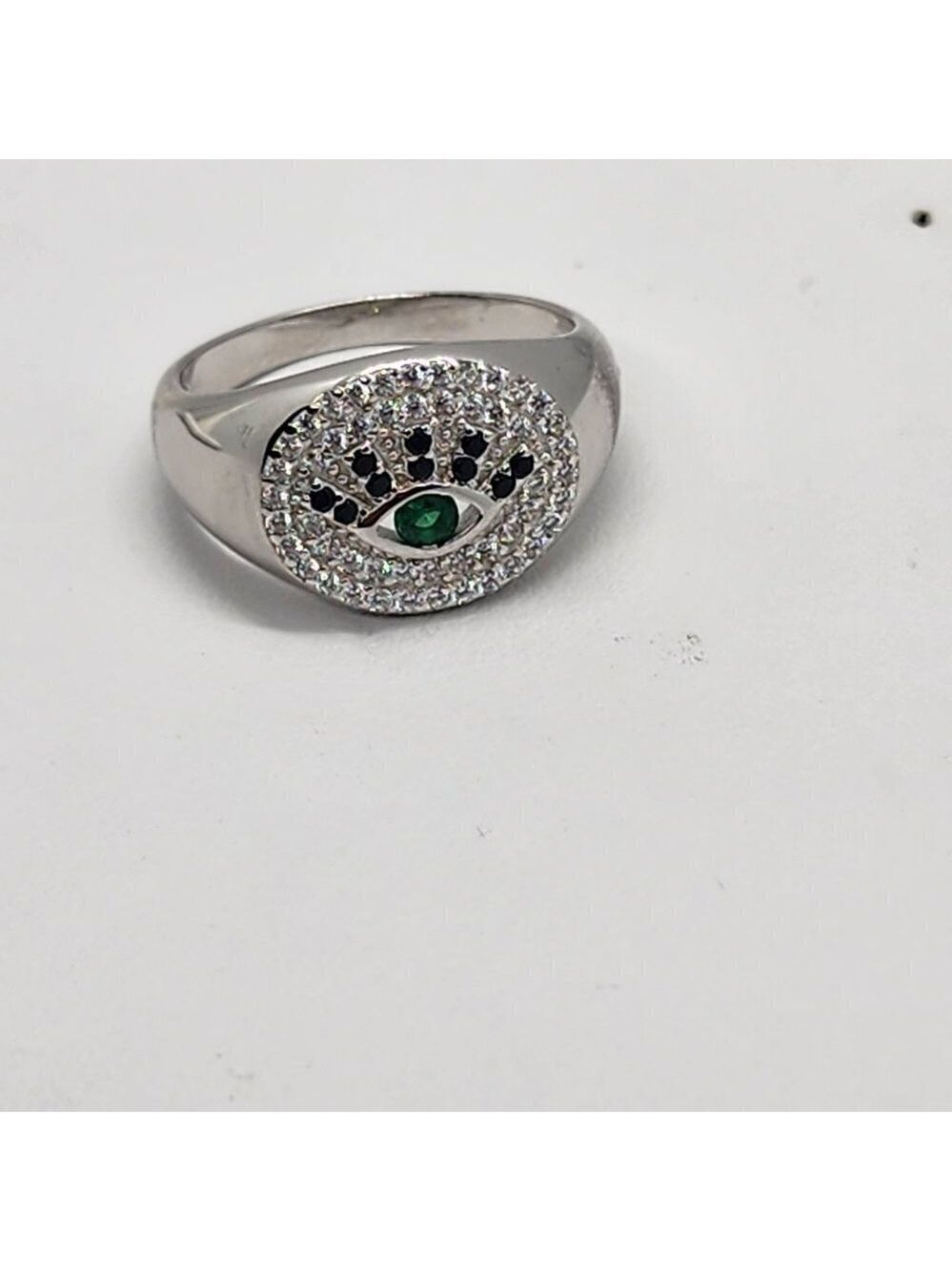 Brand New Sterling Silver 925 Evil Eye Ring - Picture 5 of 6